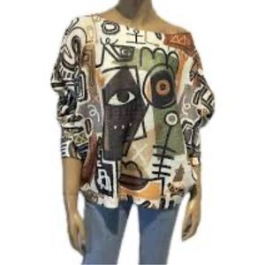 Brand Bazar Abstract Print Women's Sweater